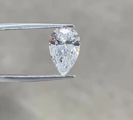 Pear Brilliant Cut 2-3ct Lab Grown CVD Diamond IGI Certified for Jewelry Decoration (পিয়ার ব্রিলিয়ান্ট কাট ২-৩ কার্ট ল্যাবরেটরিতে চাষকৃত সিভিডি ডায়মন্ড)