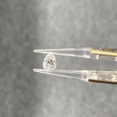 1.02ct জি ভিভিএস১ পিয়ার কাট সিভিডি ল্যাব তৈরি হোয়াইট ডায়মন্ডস জুয়েলারী উত্পাদন জন্য